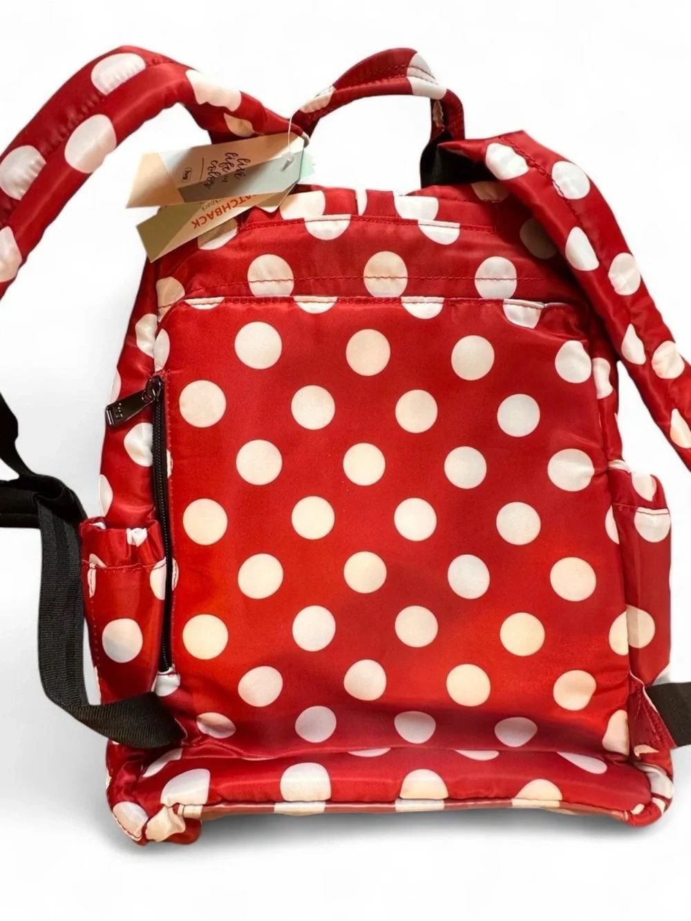 Lug Hatchback 3 Disney Minnie Mouse Style Crimson Polka Dot Backpack NWT Travel